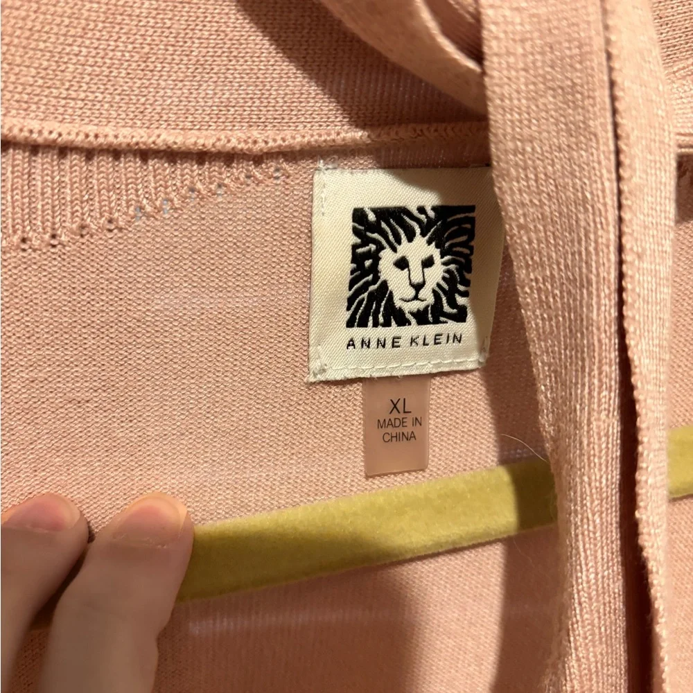 Anne Klein Blush Pink Women's Cardigan - Picture 2 of 4